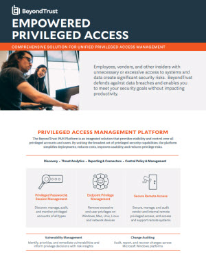 Empowered Privileged Access Datasheet